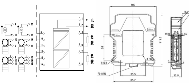 隔離配電器的接線圖